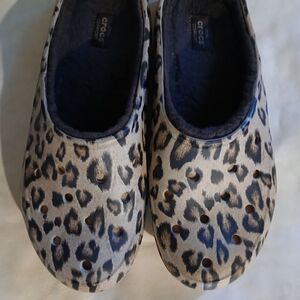 CROCS Leopard Print Mules